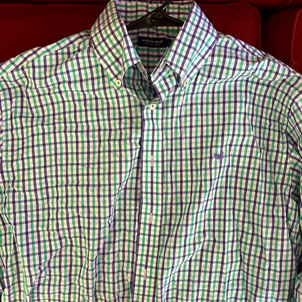 SOUTHERN MARSH LONG-SLEEVE DRESS SHIRT XL